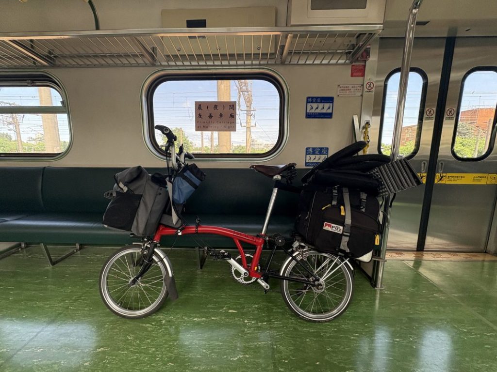 電車に自転車積載